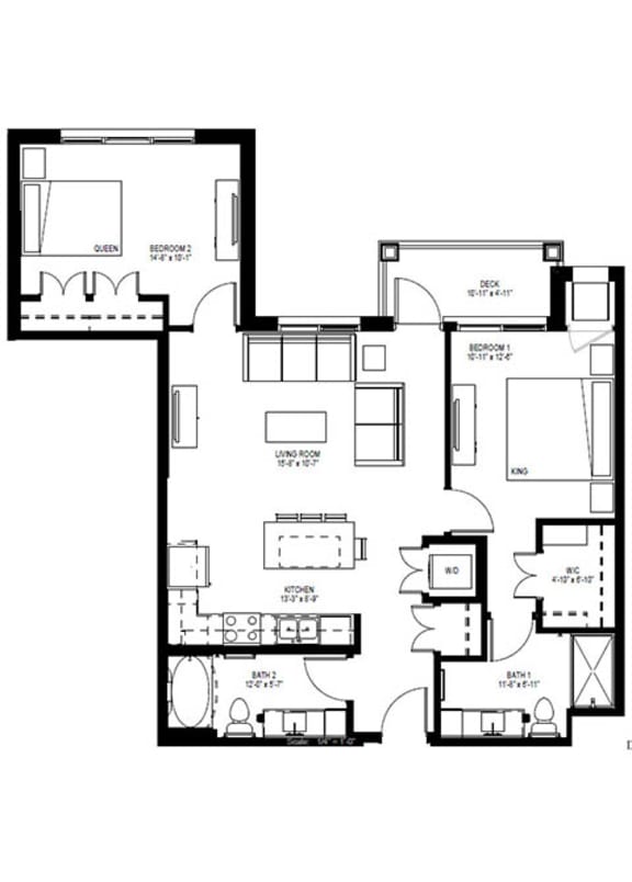 Floor Plans of Millberry Apartments in St. Paul, MN
